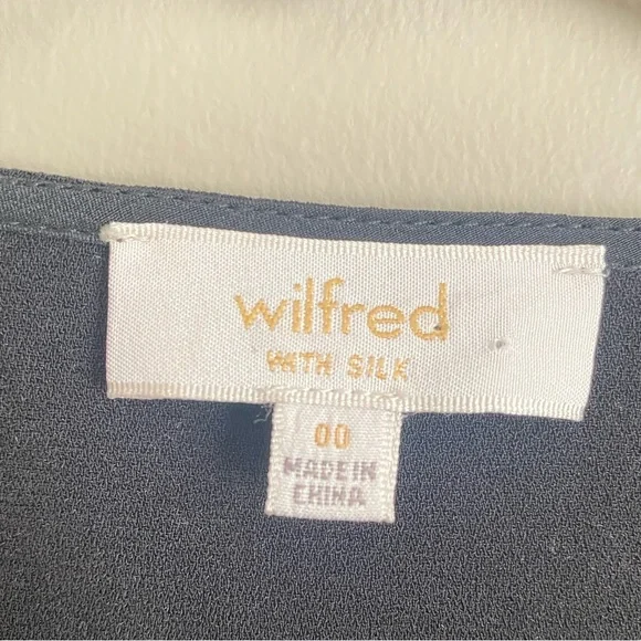 Aritzia Wilfred Black Silk Vignette Dress Size 00 - Picture 8 of 9